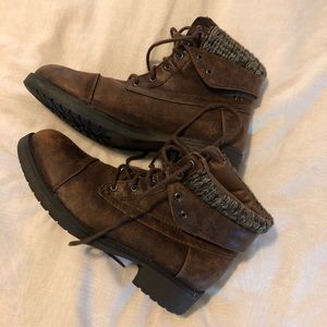 ❌SOLD❌ Brown Women Lace Up Ankle Booties